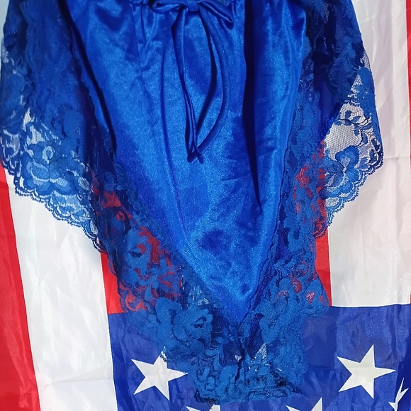 80S VINTAGE BRIGHT BLUE TEDDY ROMPER PLAYSUIT SZ S/M - Picture 5 of 8